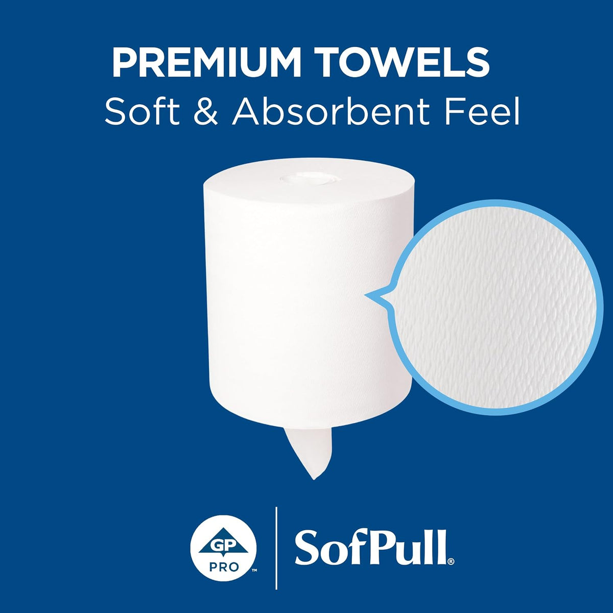 SofPull Centerpull Regular Premium Towel Dispenser Refills, Commercial Paper Towels, 324 Sheets Per Roll, 6 Rolls Per