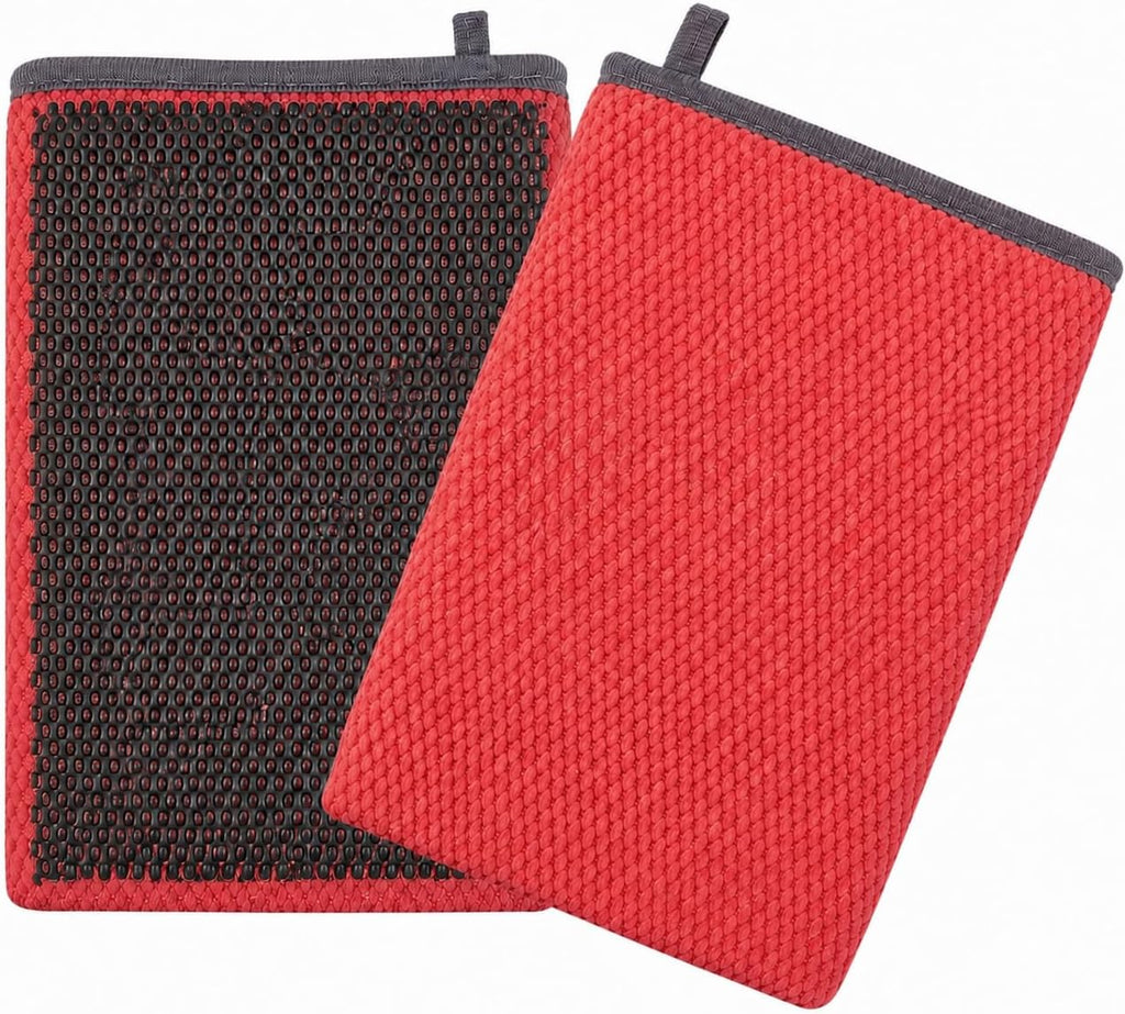 2 Pack Clay Bar Mitt for Car Detailing, Medium Grade Auto Magic Clay Towel, Scratch-Free and Paint Safe, for Cleaning