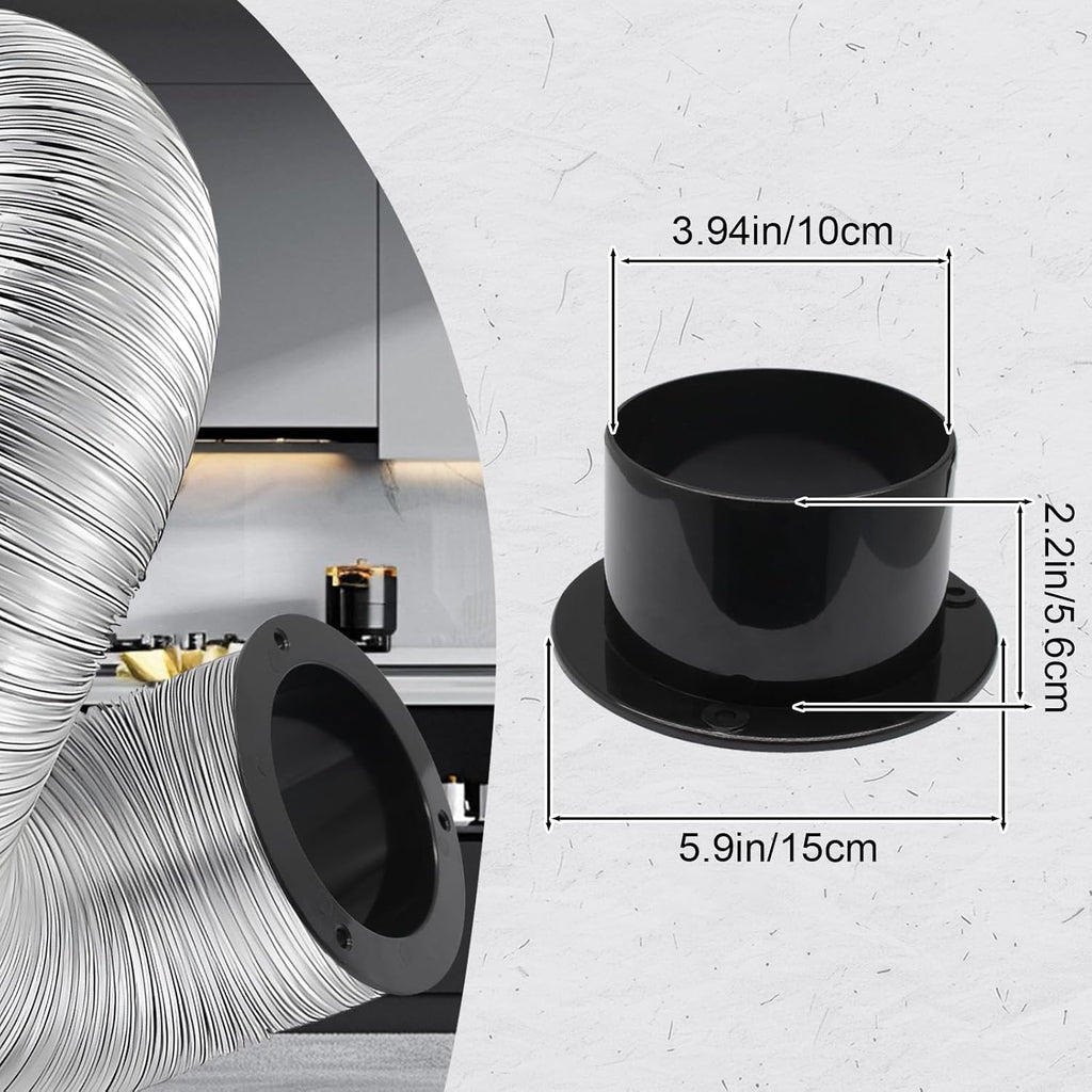 Duct Connector Flange 4 Inch, Plastic Straight Pipe Flanges