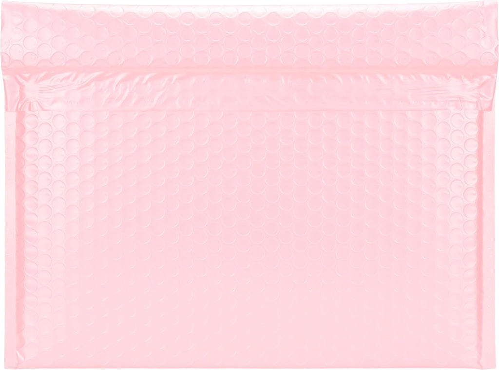 Light Pink Side-Loading Bubble Mailers 13 x 10 Inches,Pack of 27