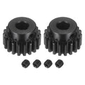 DTGN Spur Gear 1.5Mod 19 Teeth 12mm Thickness 10mm Bore 3x1.4mm Keyway 2Pcs