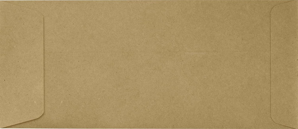 #10 Policy Business Envelopes | Peel & Press | 4 1/8" x 9 1/2" | Grocery Bag Brown | 70lb. Text | 50 Qty