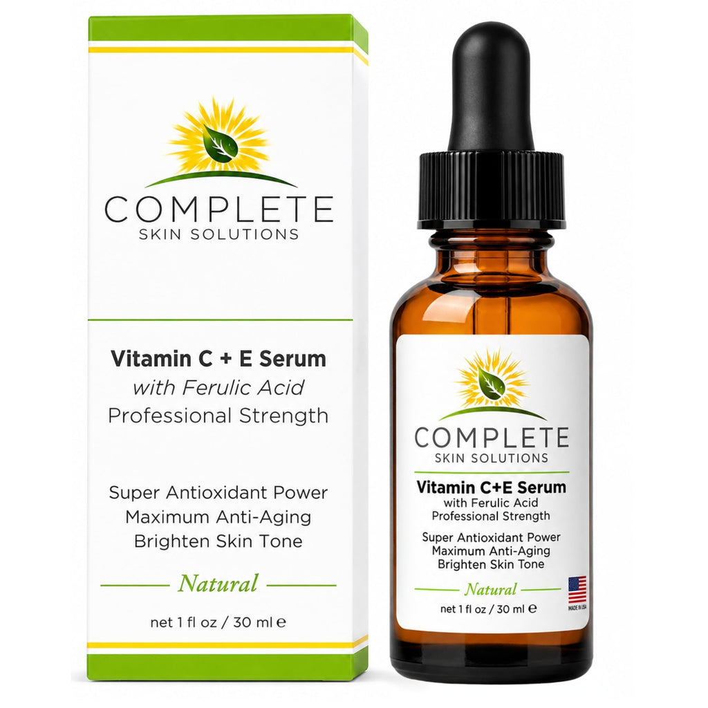 Natural Vitamin C E Serum with Ferulic Acid 1 oz