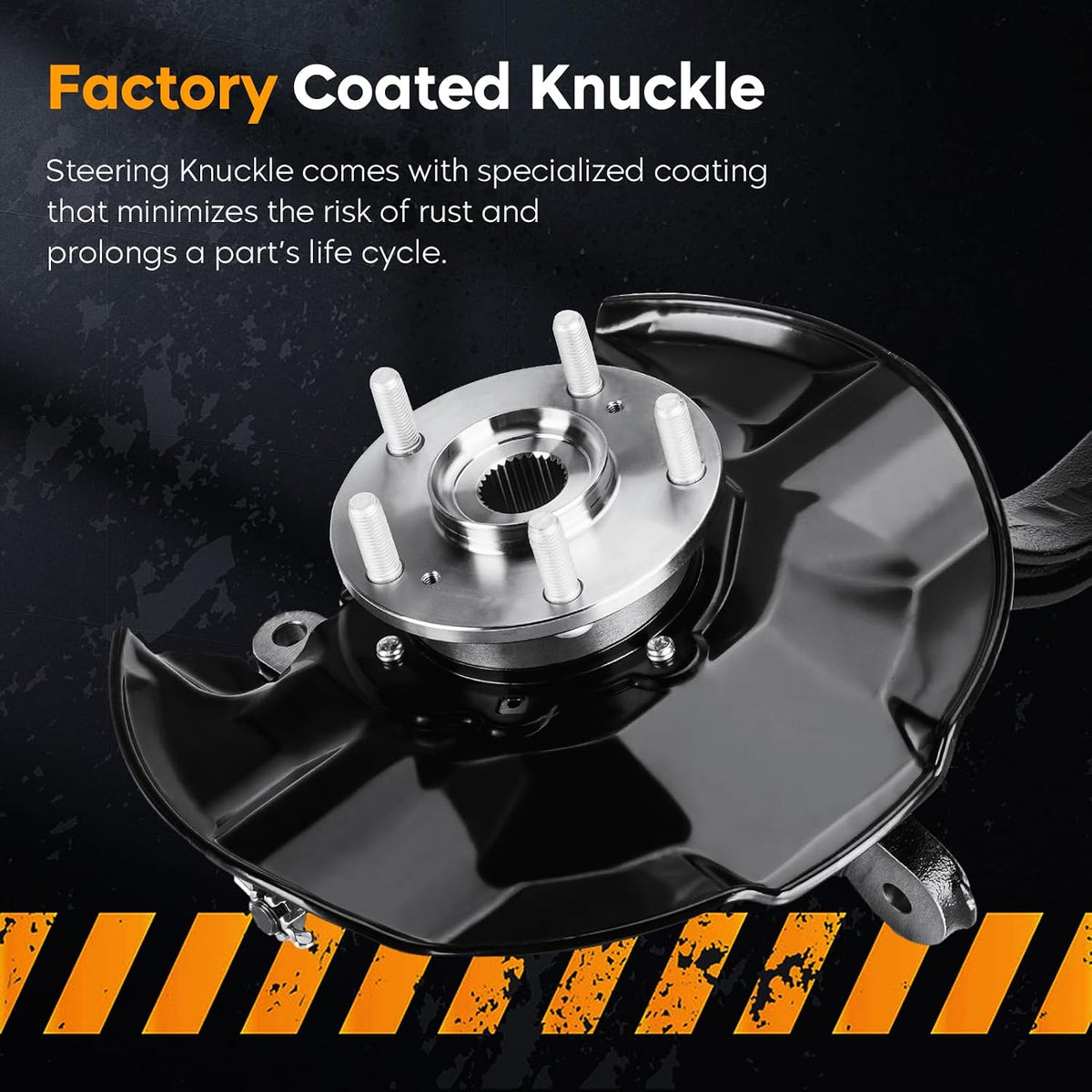 Front Left Steering Knuckles & Wheel Bearing Hub Assembly Fit for Honda Accord 2008-2012, Fit for Acura TSX 2009-2014, 698-447, Drive Side