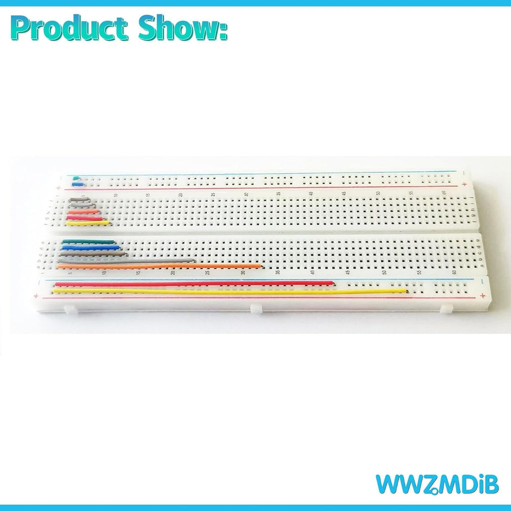 WWZMDiB 840 Pin Breadboard Jumper Wires Kit 14 Vaules 2-125mm