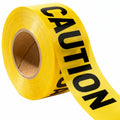 Premium Yellow Caution Tape 3 inch x 1000 feet, Bright Yellow w/Bold Black Text, 3" Wide for Maximum Readability