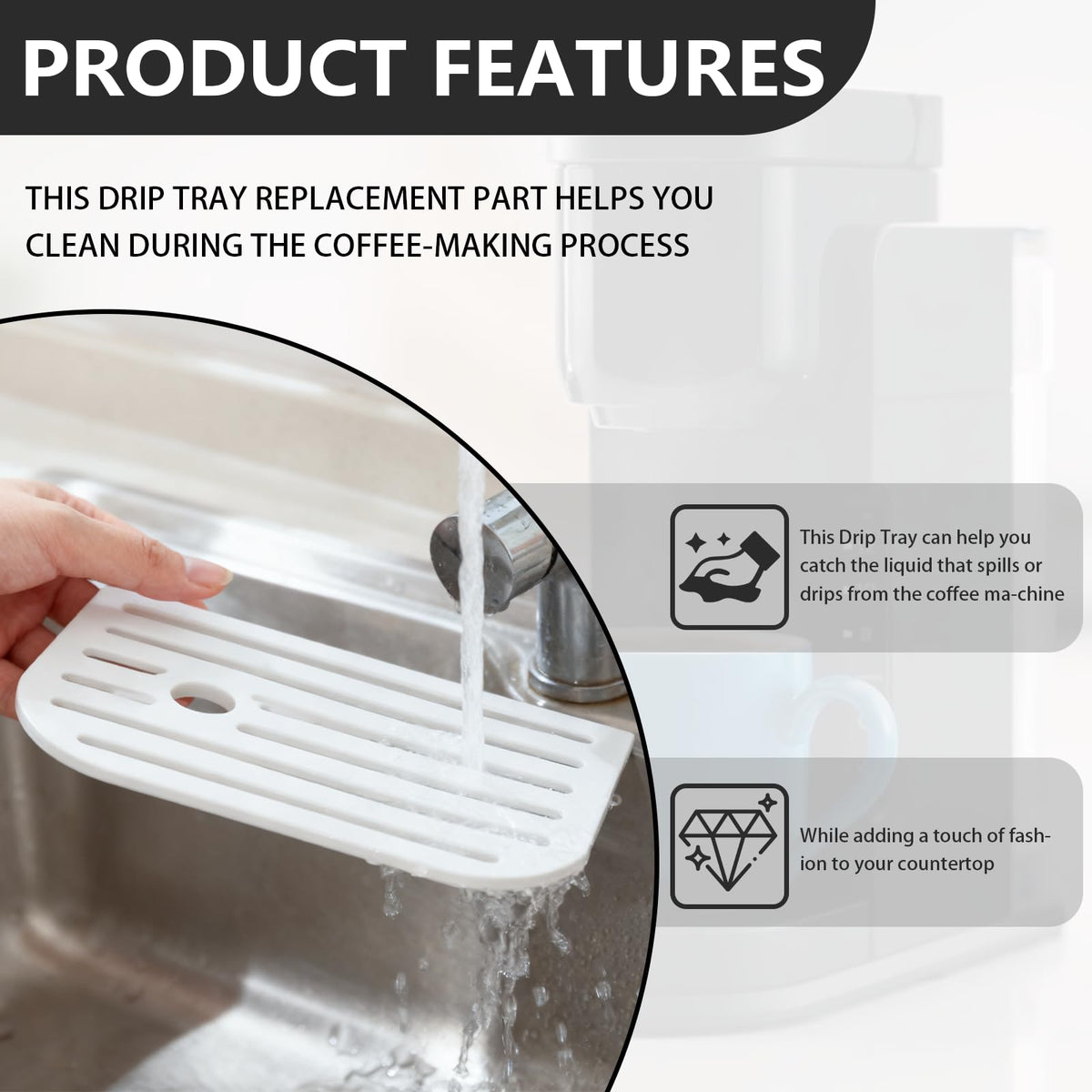 Replacement Drip Tray Lid Compatible with Keurig K25/K-Express/K15