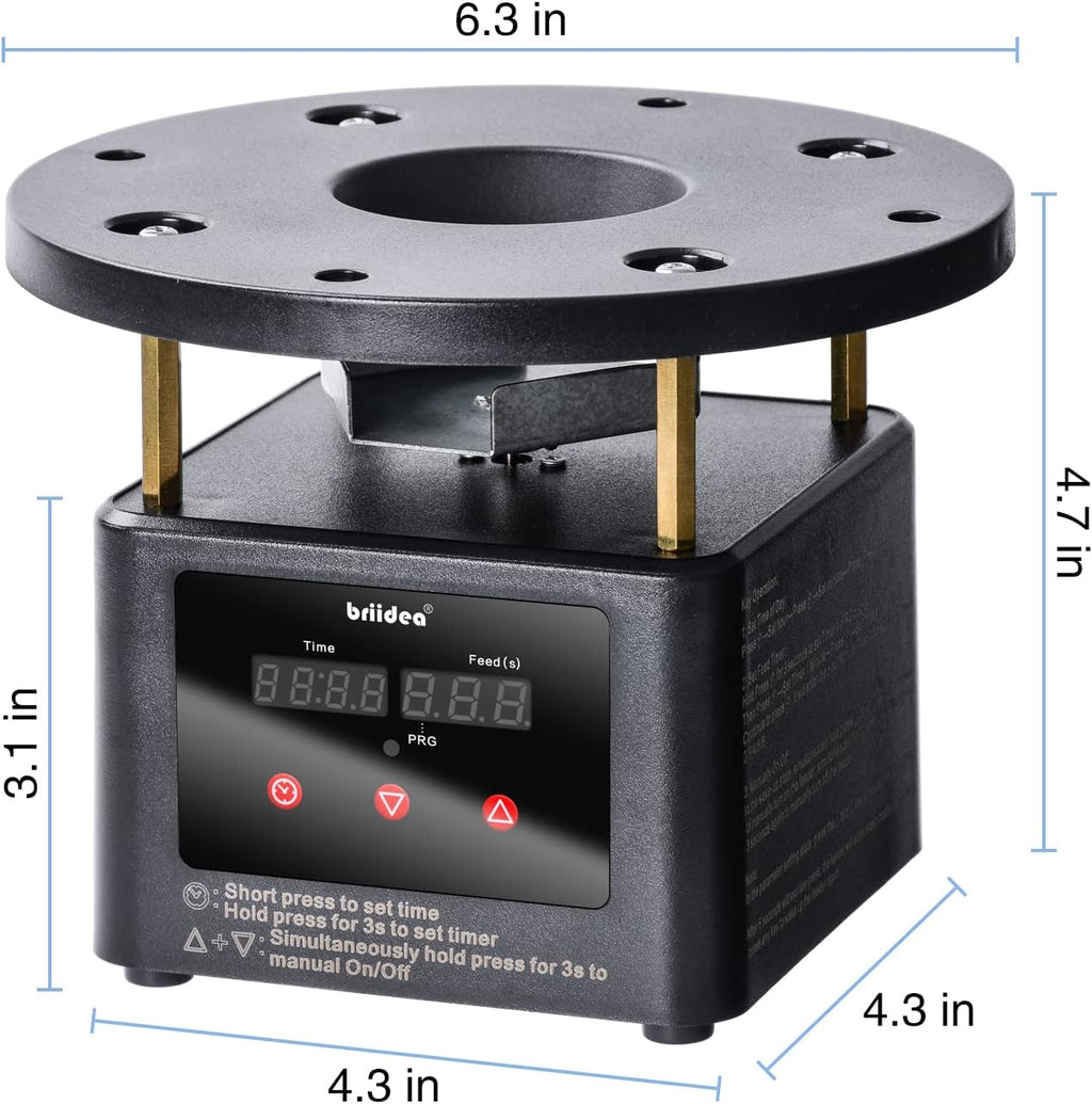 Deer Feeder Timer, All-in-One Deer Feeder Motor and Timer Kit with Programable Digital Timer, Metal Spin Plate