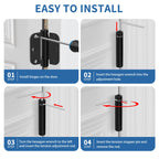 3.5 Inch Self Closing Door Hinges, 5/8" Radius Corners Spring Loaded Hings