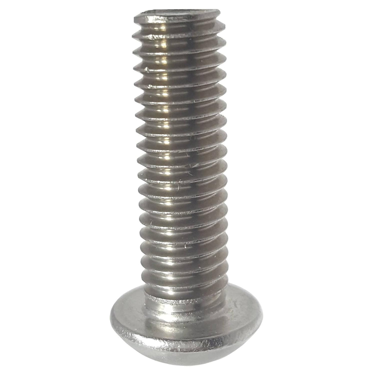 Fastenere Button Head Socket Cap Screws - 6-32 x 5/8" (50 Pack) Stainless Steel 18-8, Full Thread, Bright Plain Finish, Corrosion-Resistant, Machine Thread, Easy to Install w/Allen Socket Drive