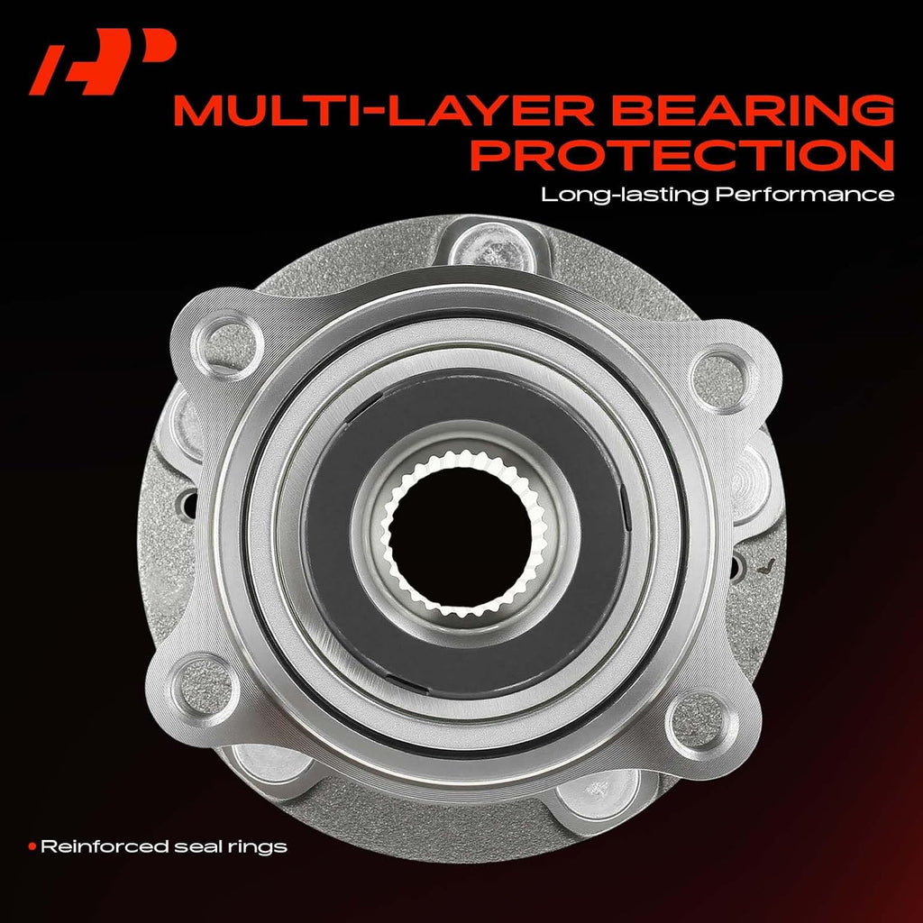 A-Premium 2 x Front Wheel Bearing and Hub Assembly with 5-Lug