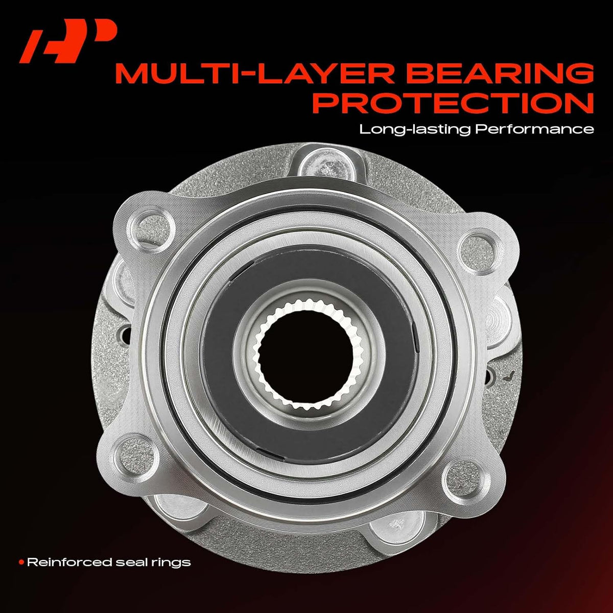 A-Premium 2 x Front Wheel Bearing and Hub Assembly with 5-Lug