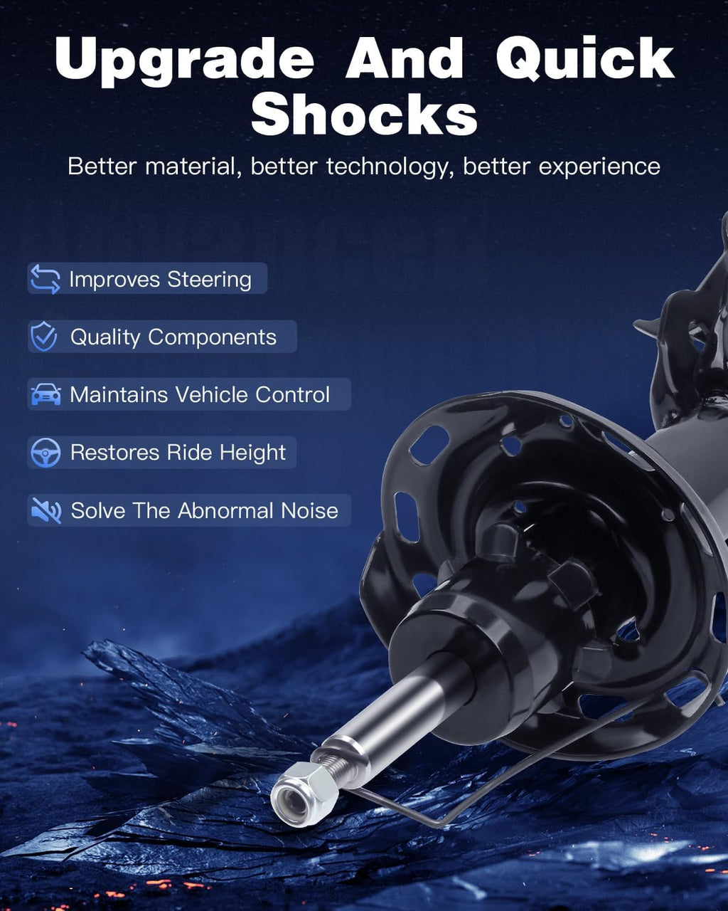 ECCPP shock Struts shock absorbers for 2006-2011 for Honda Civic