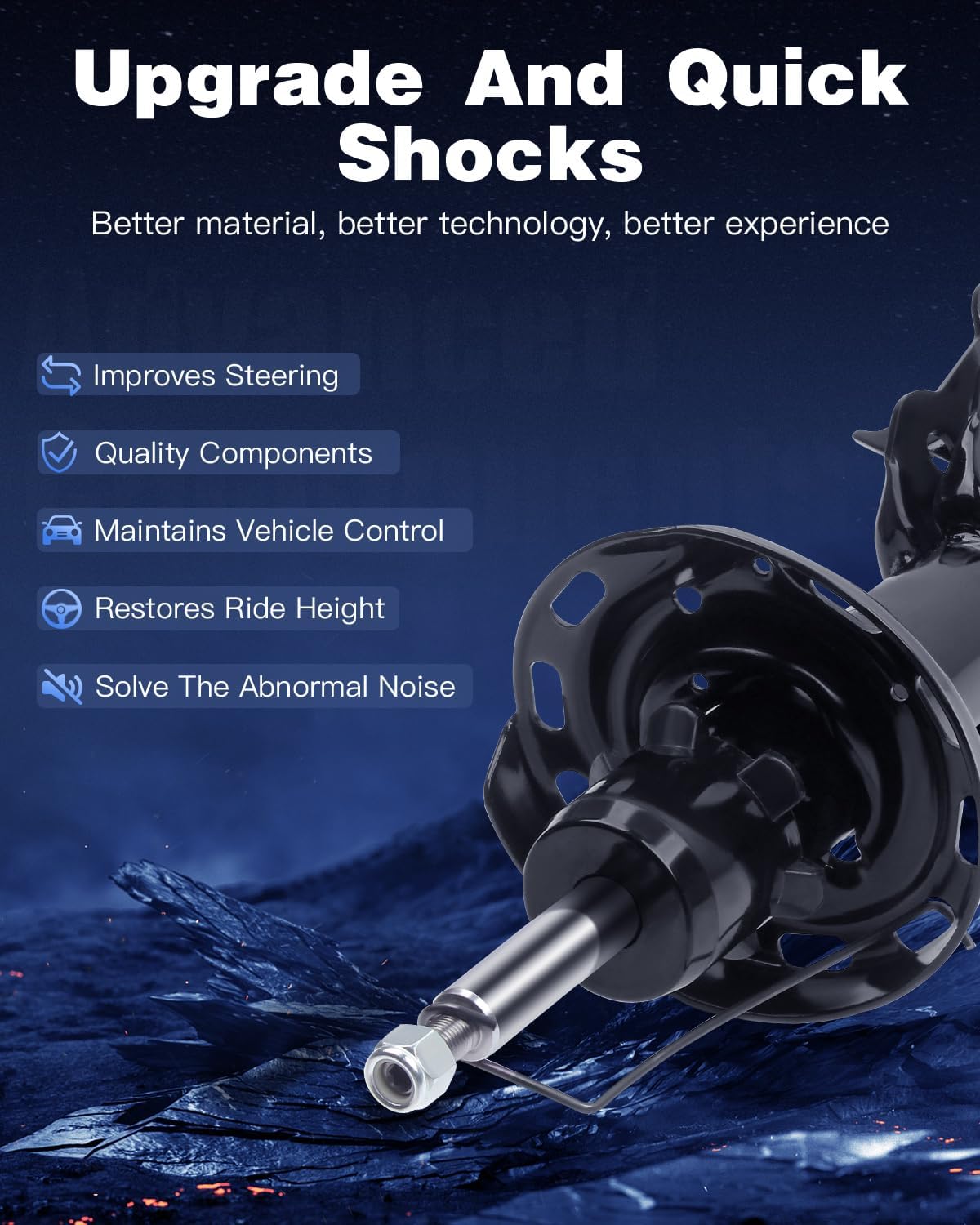 ECCPP shock Struts shock absorbers for 2006-2011 for Honda Civic
