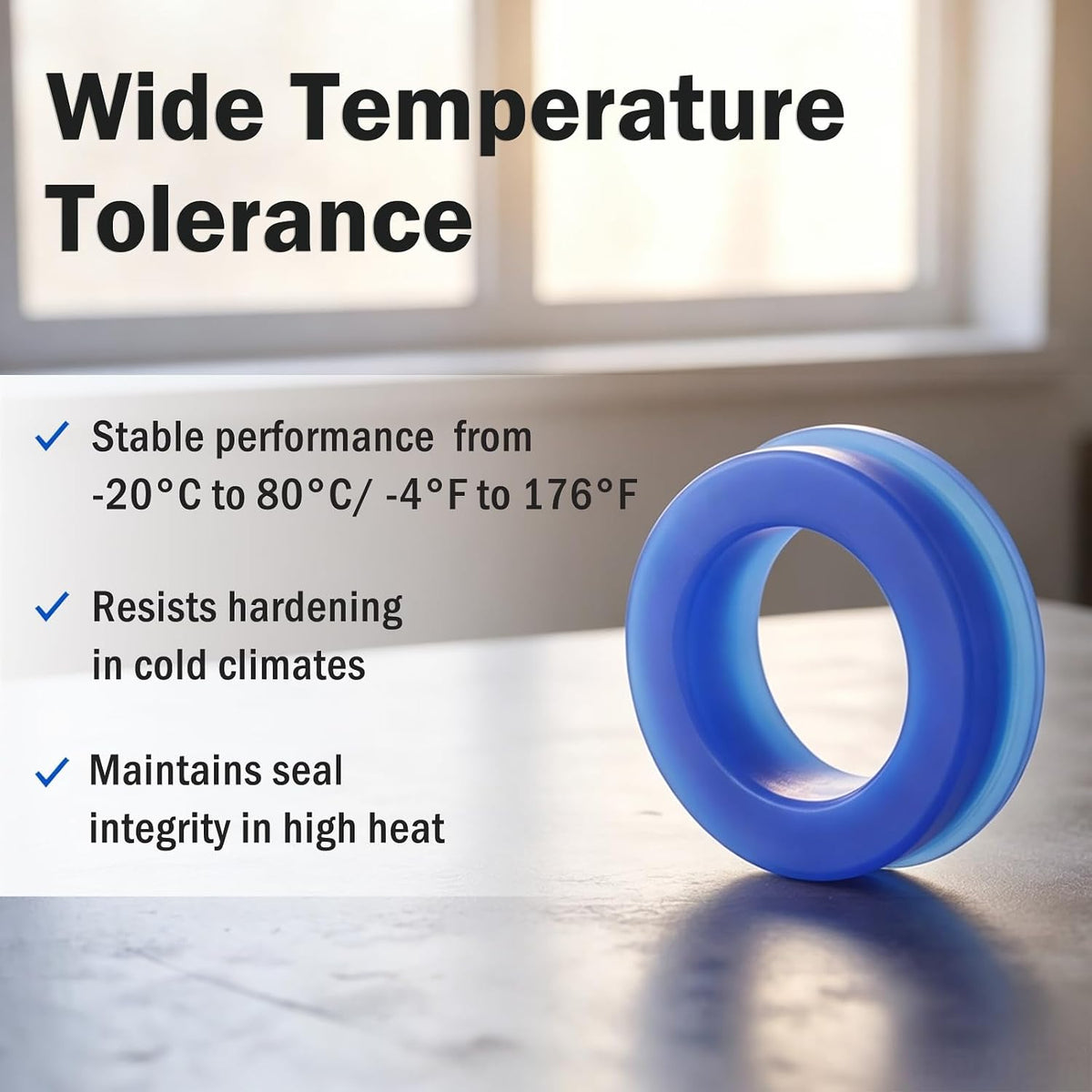 2 Pcs UN Radial Shaft Seal 50mm ID x 70mm OD x 10mm Width Blue