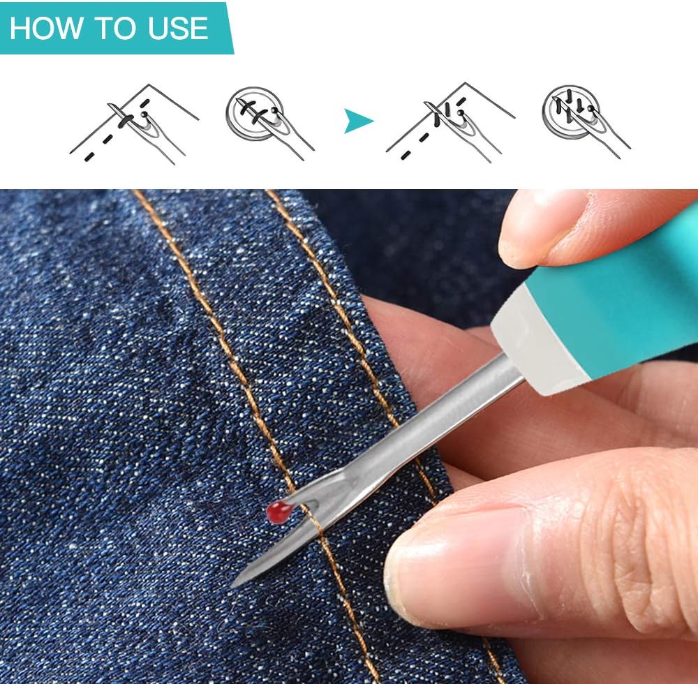 Seam Ripper 3 PCS Ergonomic Grip Sewing Thread Remover Tool
