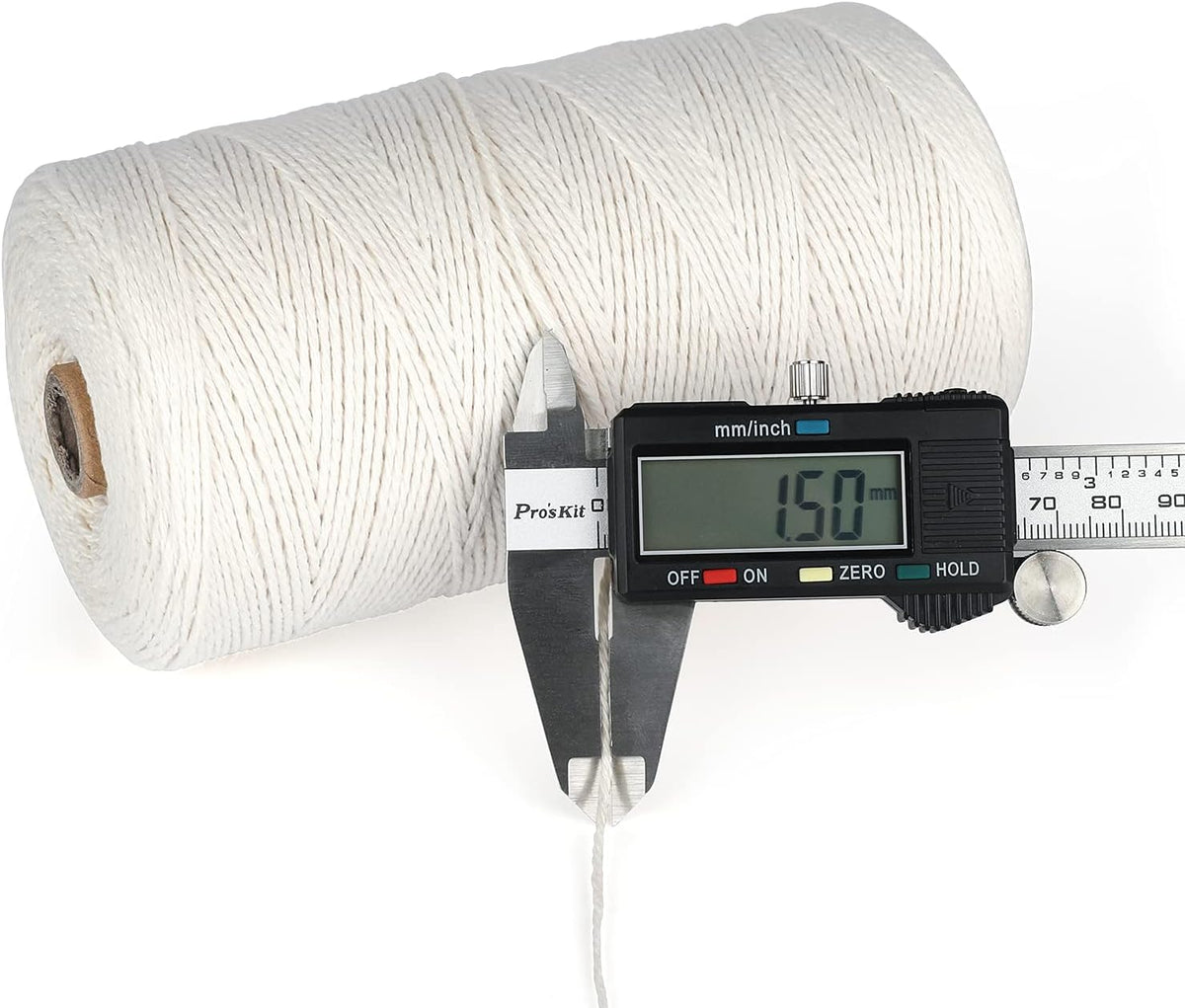 White Cotton String 1.5mm, 1476 Feet Cotton Bakers Twine