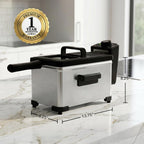 Electric Deep Fryer, 2L Capacity, 1500W, Silver FDM2201BR