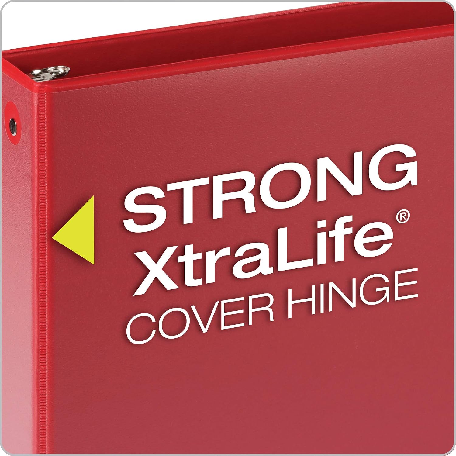 3 Ring Binders, Round Rings, Holds 350 Sheets, ClearVue Presentation View, Non-Stick, Assorted Colors (79550), 1.5