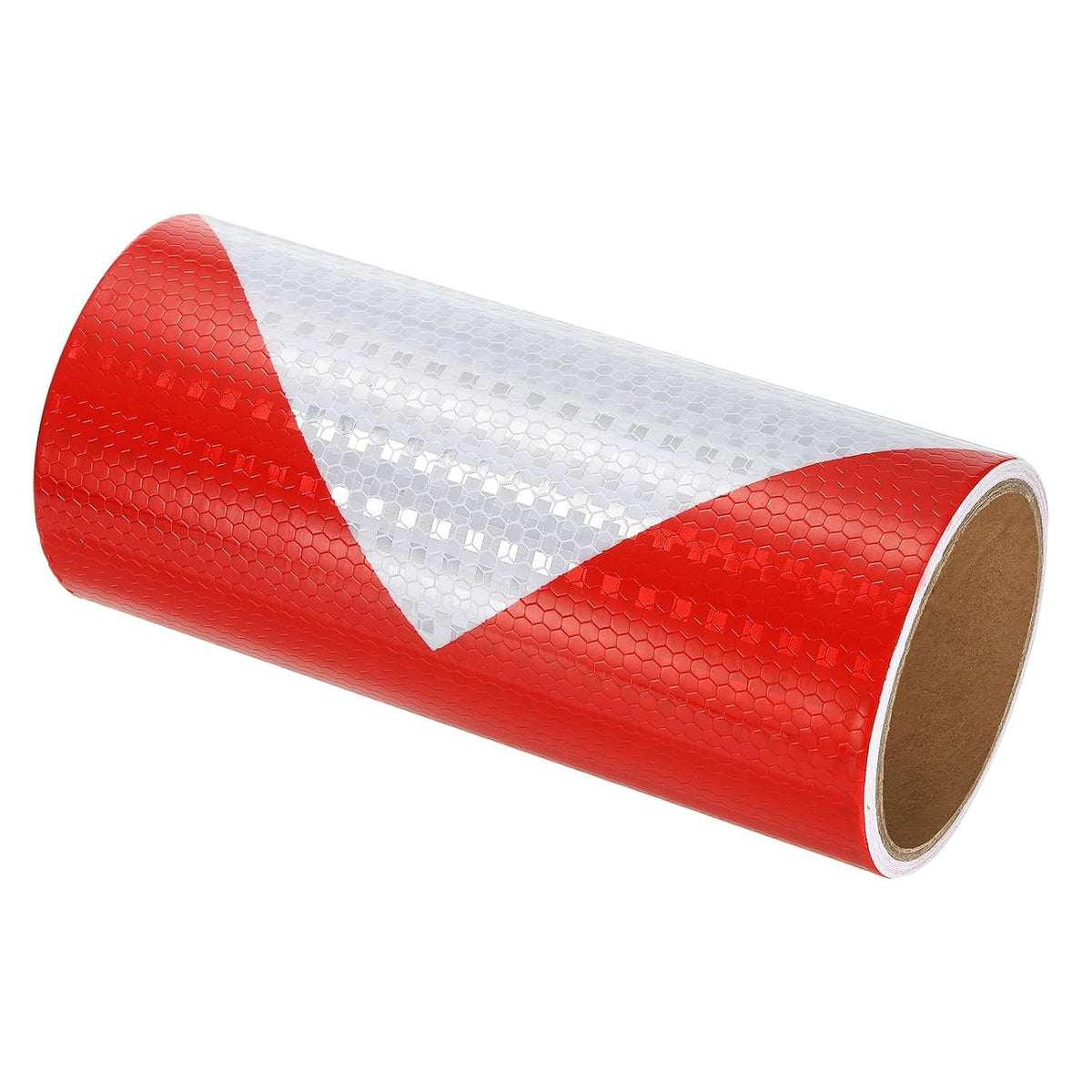 Reflective Tape 8" x 10 FT Waterproof High Visibility Red White