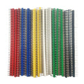30Pcs 40Pin Male Header Pin Breakable 2.54 mm Single Row Connector Kit