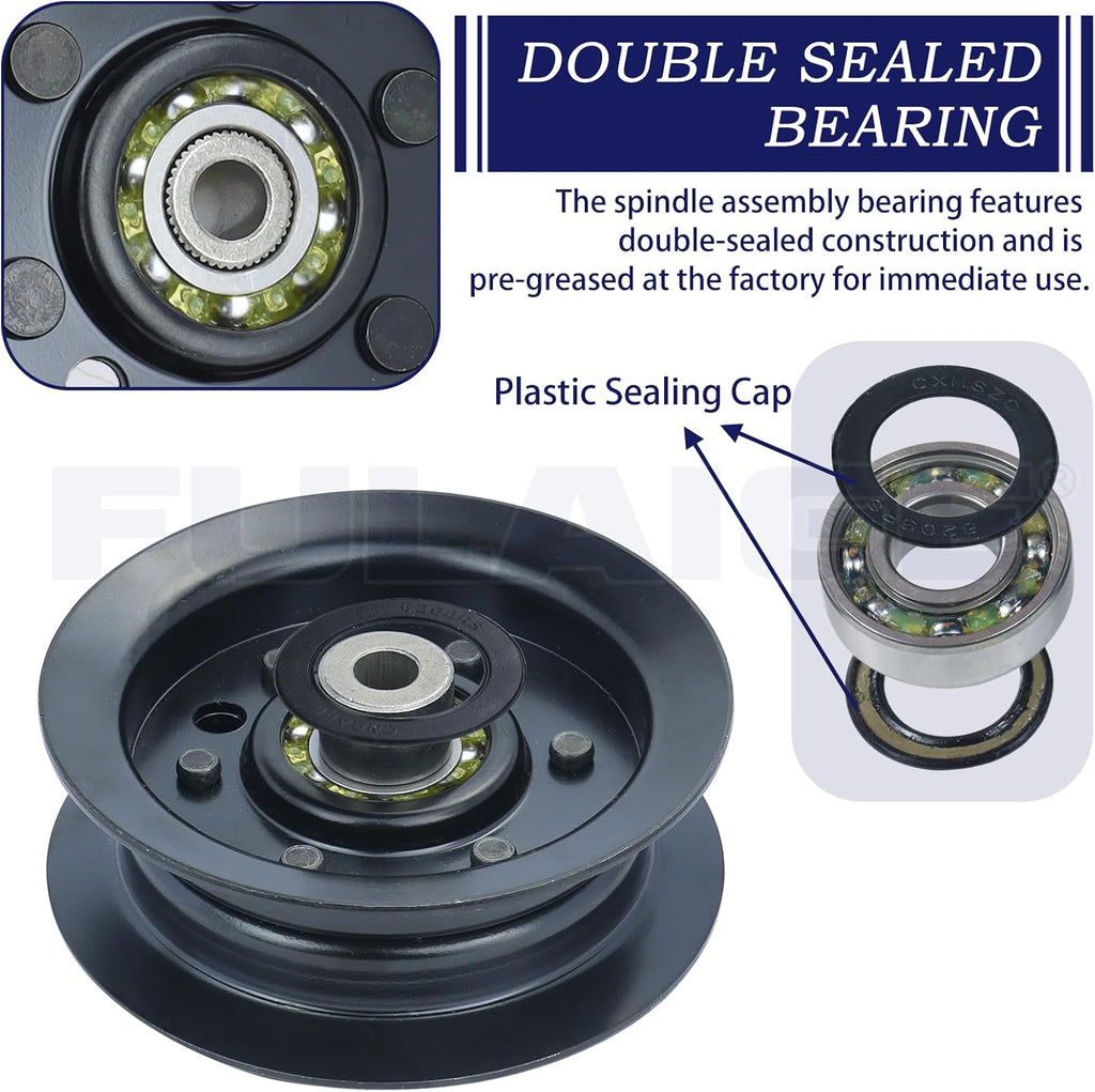 3Pcs 132-9420 Idler Pulley for Toro Timecutter SS5000 42" 50" Mower