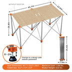30" Tall Portable Folding Centipede Workbench 2x4 FT