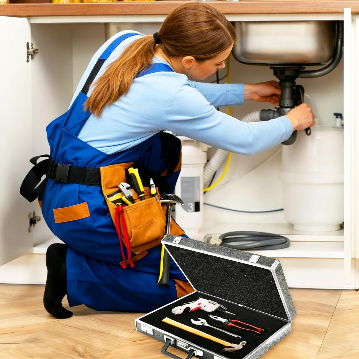 Black High Density Foam Insert Board 16'' x 12'' x 1.5'' for Case, 6pcs