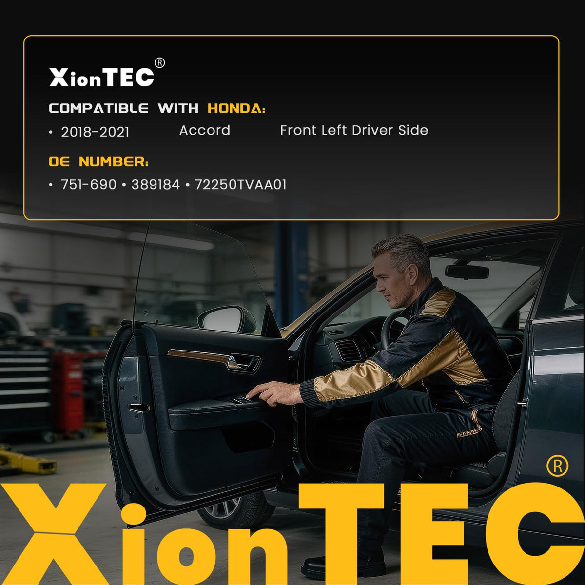 XIONTEC Power Window Regulator Compatible with Honda