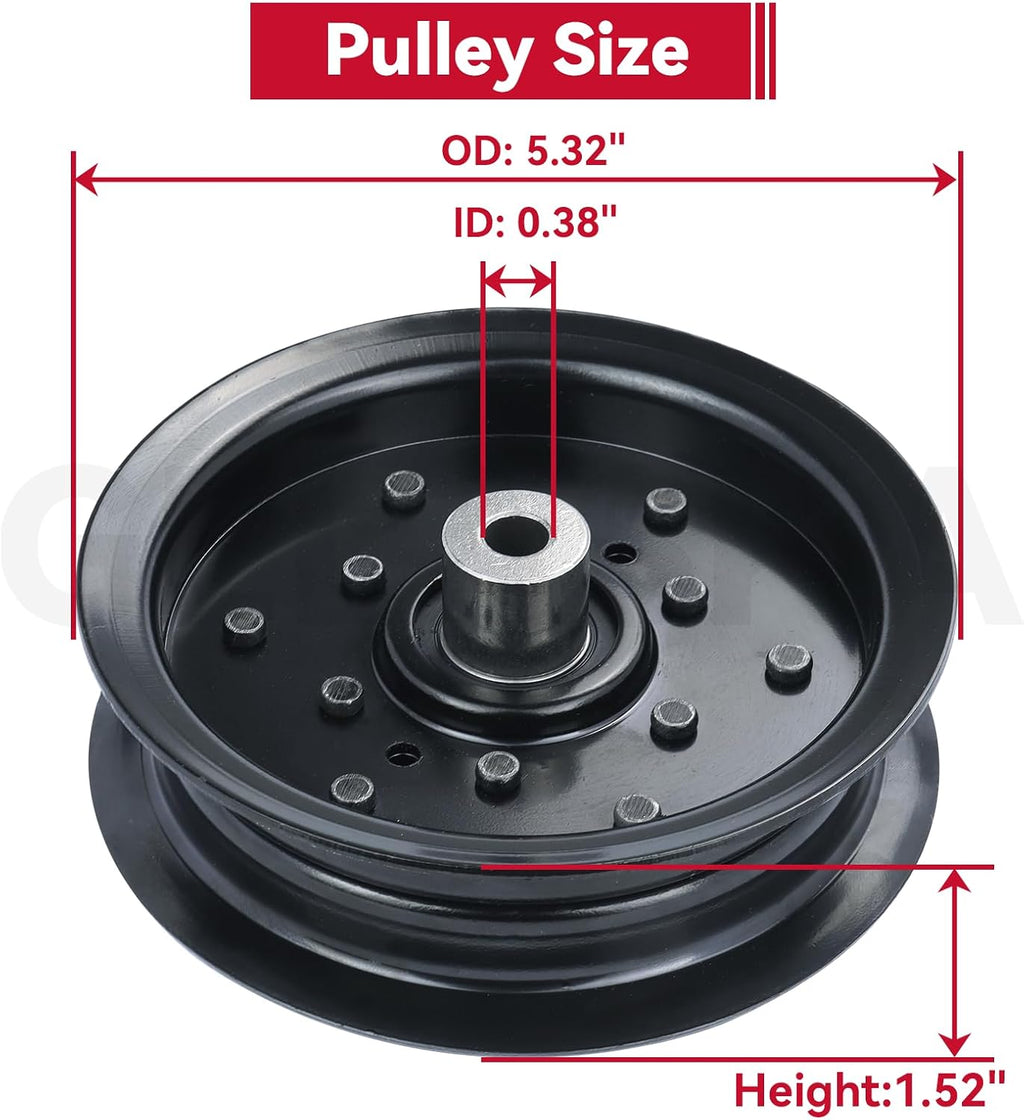 GELASKA 532197379 532196106 Husqvarna Idler Pulley for Husqvarna Z254 Deck