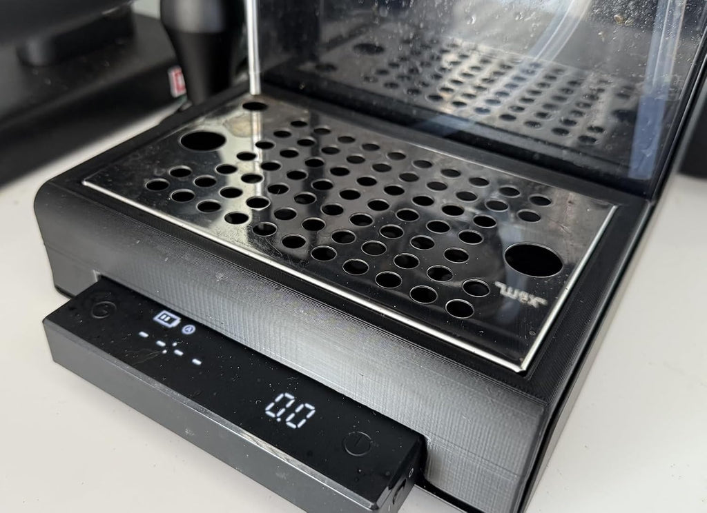 Drip Tray for Gaggia Classic E24 & Graggia Pro E24, Compatible with Timemore Basic Scale, Extra Cup Clearance for Weighing Shots (Black)