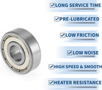 ACROPIX 629ZZ Deep Groove Ball Bearings Double Metal Seal 9x26x8mm
