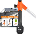 Gutter Cleaner MAX, NEW- strong pole threads!- gutter cleaning from the ground, roof and ladder, AND clean off gutter