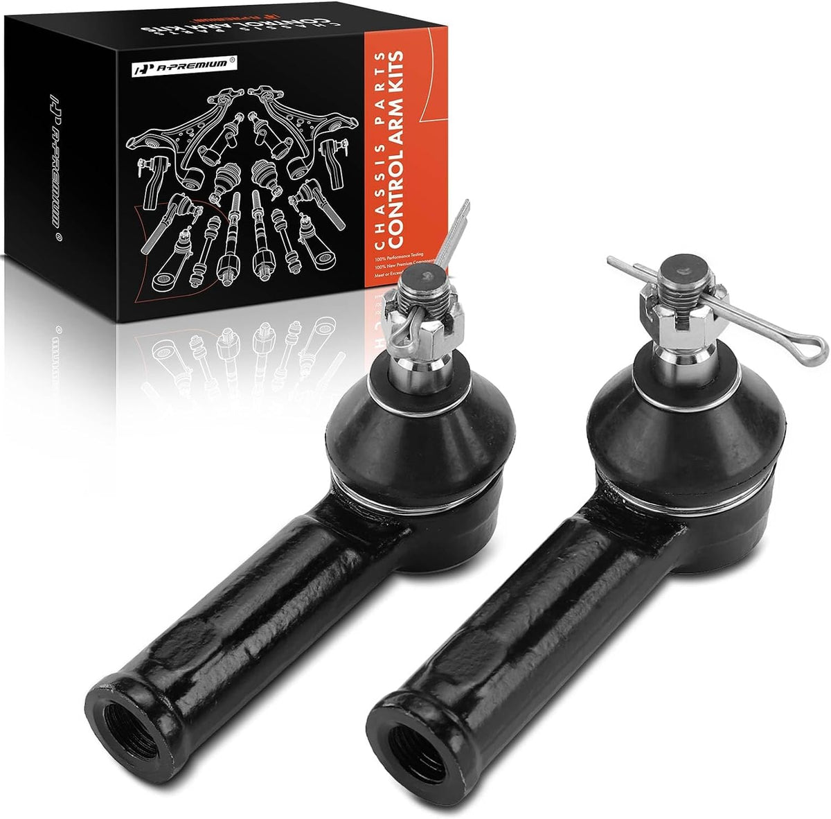 A-Premium Front Outer Tie Rod End, Compatible with Ford, Mazda, Mercury