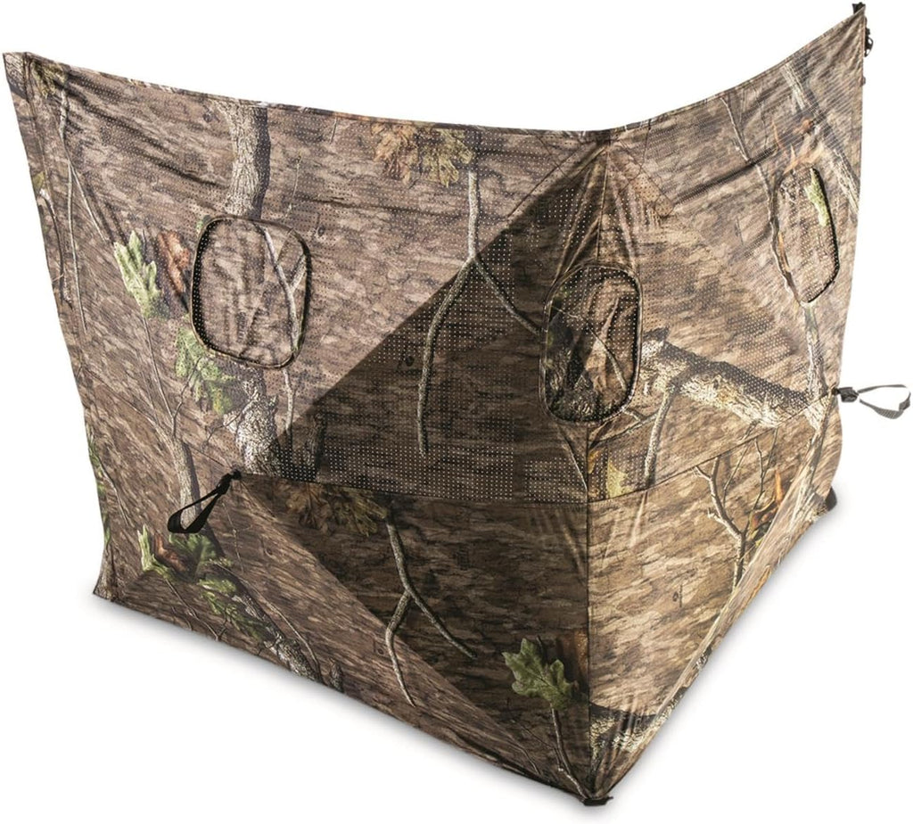Dual Hub Turkey Hunting Ground Blind, 1-2 Person Tent, Duck, Deer Hunting Gear Equipment Accessories, 36"x 36"