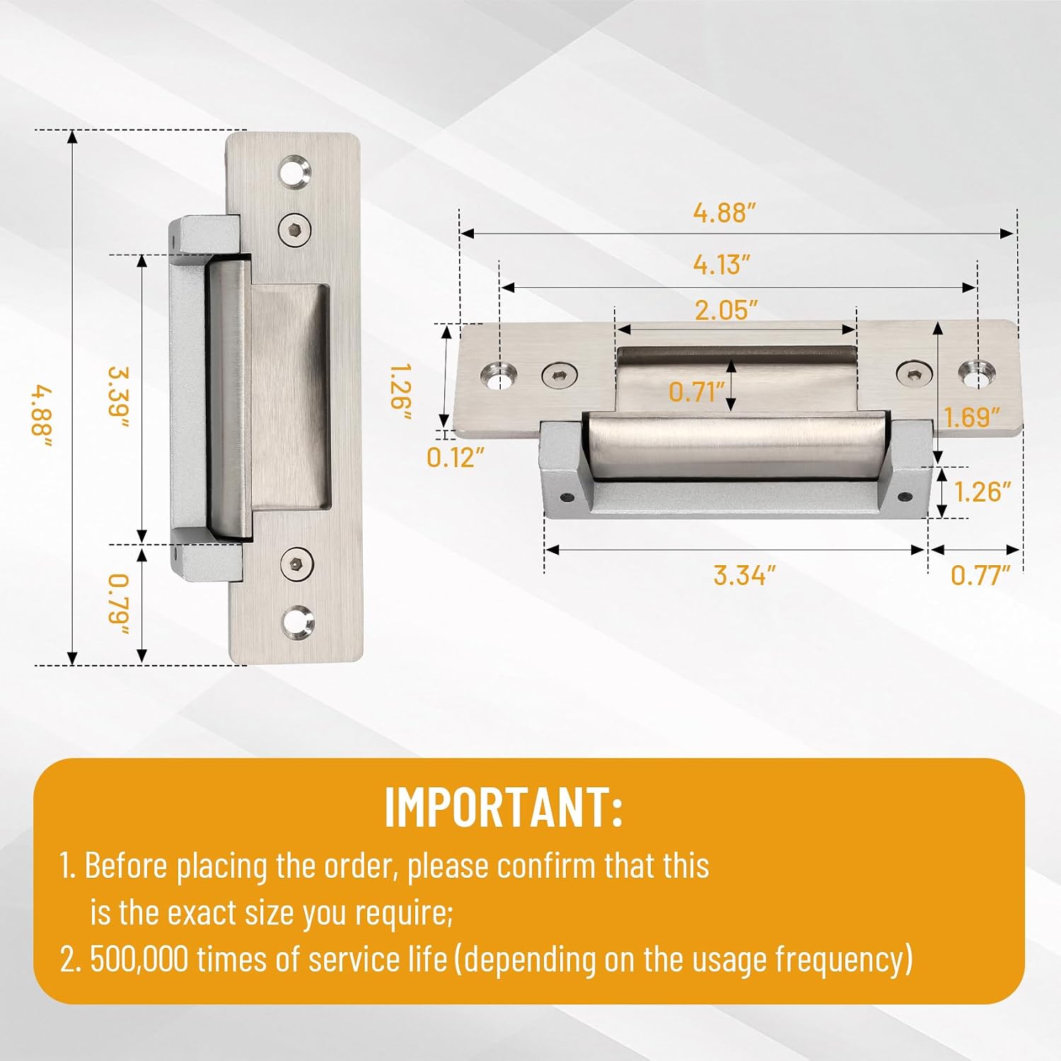 2026 Upgraded Electric Door Strike Lock ANSI Standard Fail-Secure/Fail-Safe Door Strike Lock for Access Control