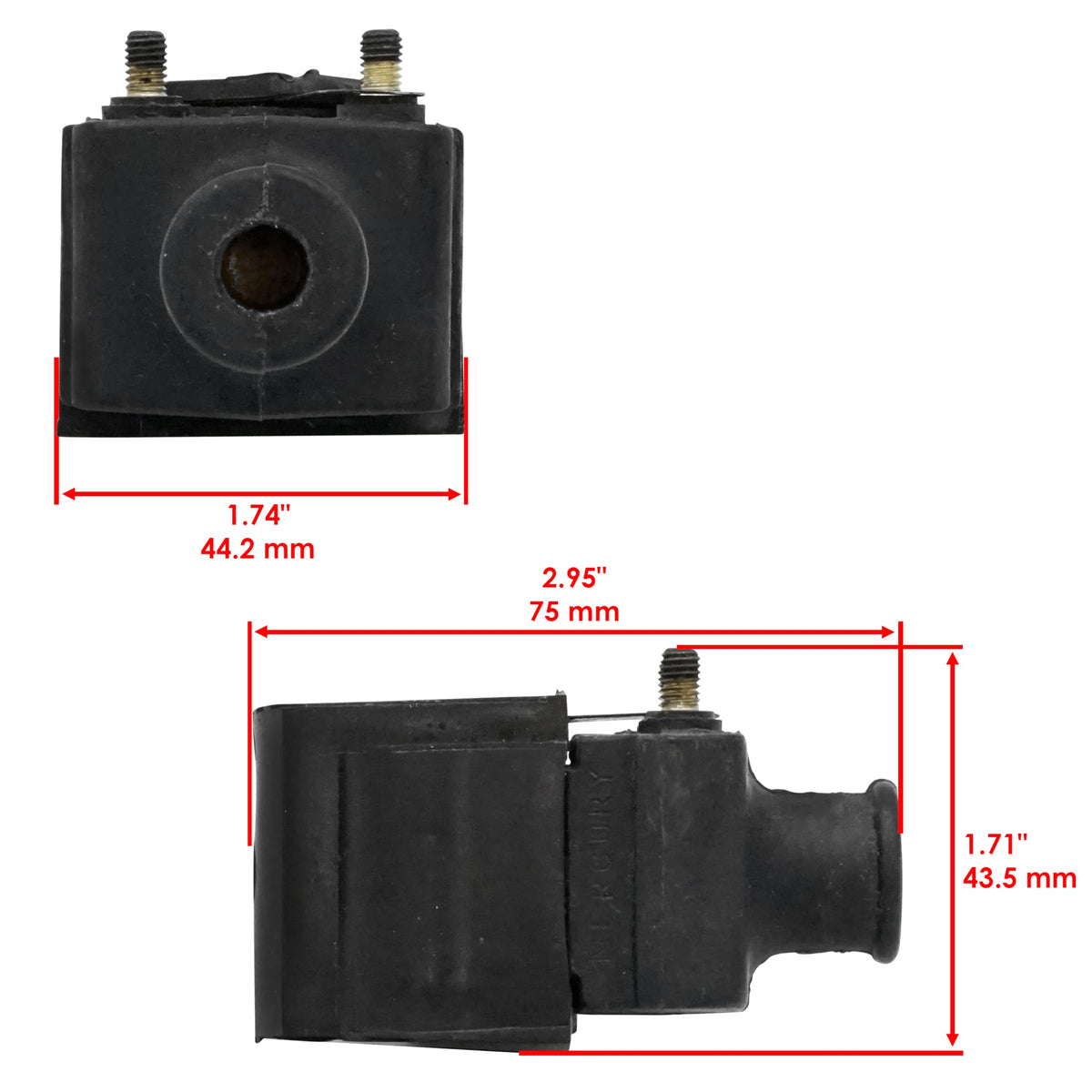 Caltric Ignition Coil Compatible with Mercury Outboard 115Hp 115-Hp 115 Hp Engine 1973 1980 1982-1988