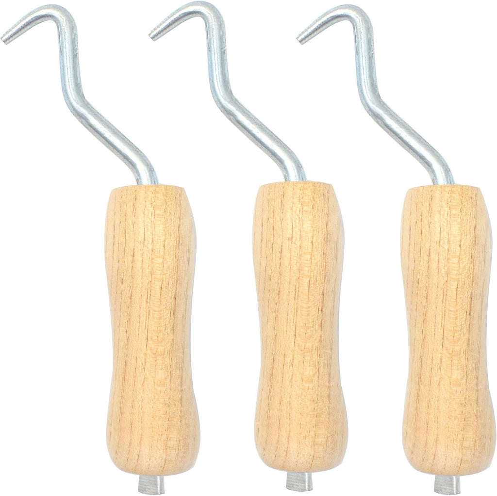 Rebar Twister with Wooden Handle, 3 Pack | with Ergonomic Wooden Handle