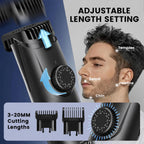 Beard Trimmer for Men Vacuum, Electric Mustache Trimmer for Less Mess