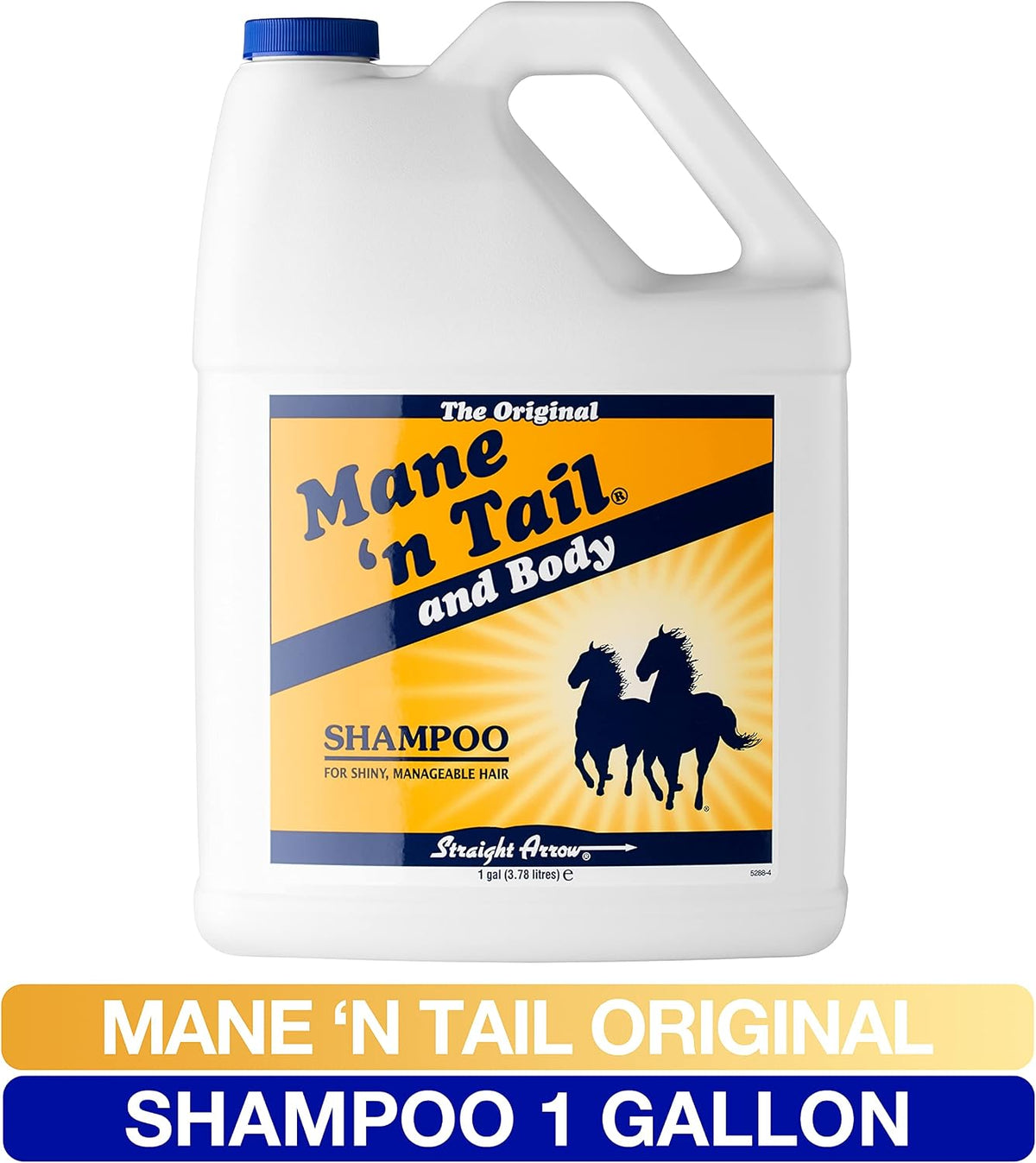 Mane ’n Tail Original Horse Shampoo, Protein-Enriched Grooming Formula for Soft Shiny Coats, Manes & Tails, Deep
