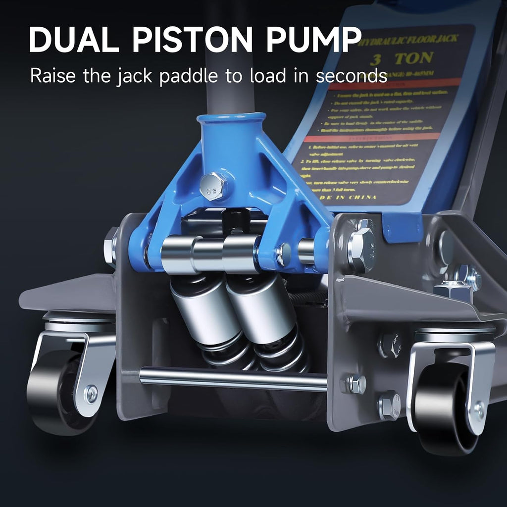 3 Ton Low-Profile Hydraulic Floor Jack,Durable Floor Jack