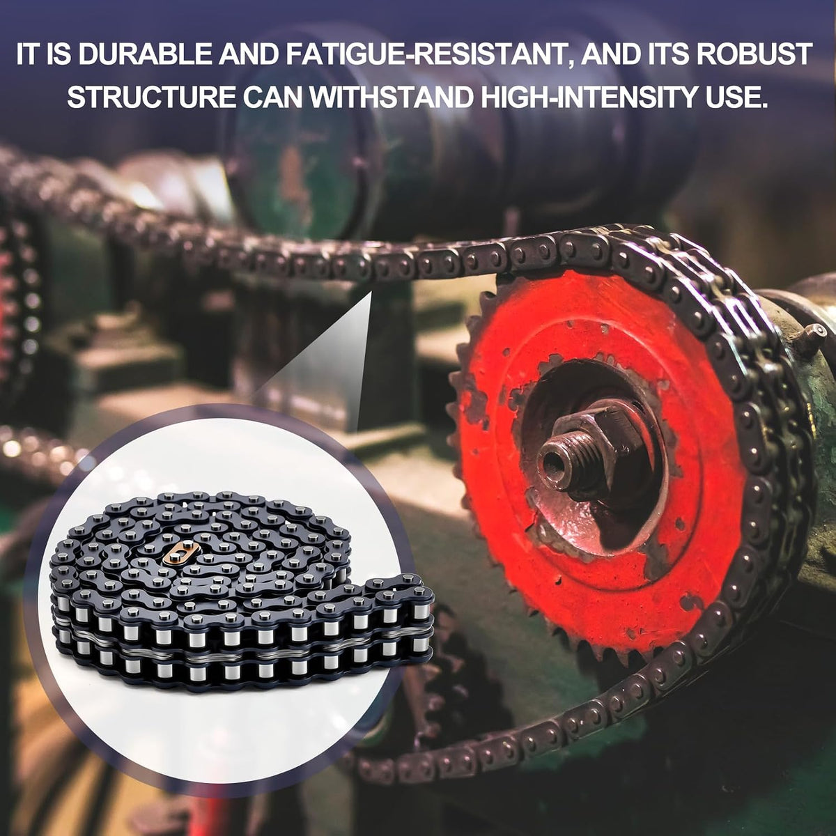 1 Pcs 40-2 Roller Chain Double Strand Duplex