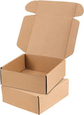 100 Pack 4 x 4 x 2 Inch Brown Shipping Boxes, Corrugated Box Mailers, Small Cardboard Gift Boxes Bulk, Tab Lock Tuck