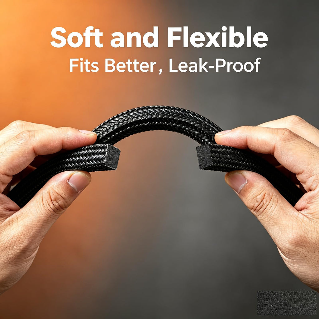 Flexible Graphite Braided Packing,5/8"-5ft for Mechanical Seals