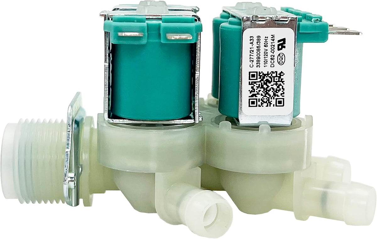 Washer Water Inlet Valve DC62-00214M for Samsung WF45K6500AW/A2 WF50K7500AV/A2 WF50K7500AW/A2 WF50K7500AW/A2-00 WF56H9100AG/A2 WF56H9100AW/A2 WF45K6500AV/A2 WF45K6500AW/A2 WF56H9110CW/A2