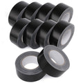 10 Rolls Heavy Duty Black Duct Tapes, 2 Inches x 25 Yards, 17 mil