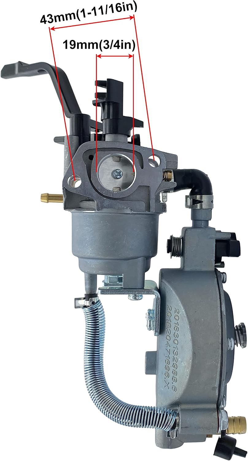 Dual Tri Fuel Carburetor for Predator 4000 4375 Honda GX160