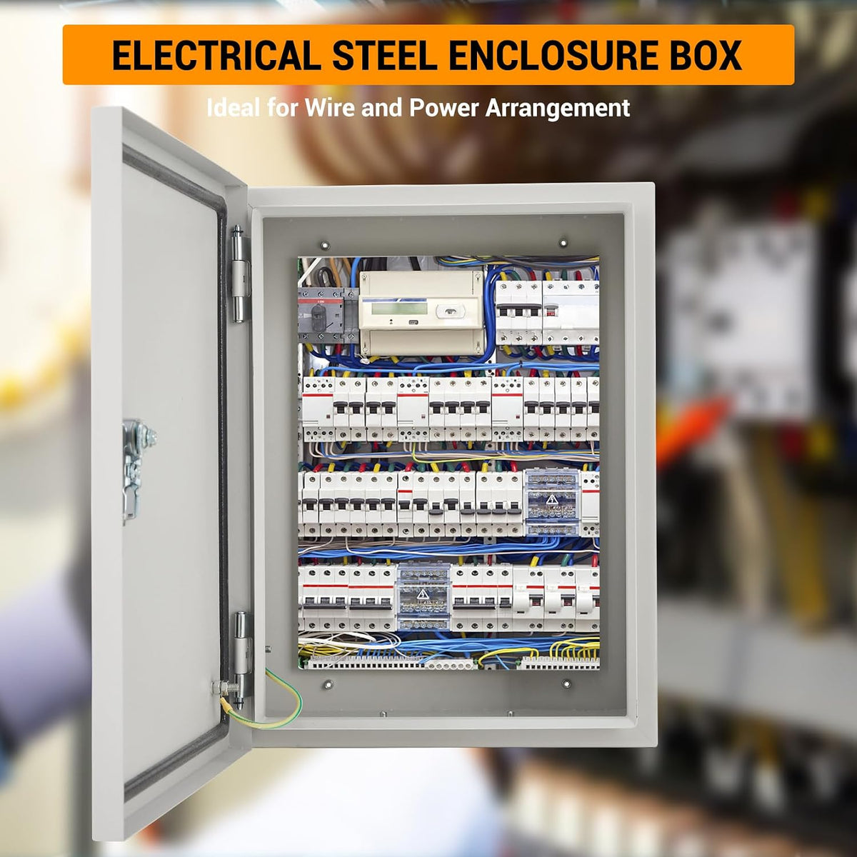 Outdoor Electrical Enclosure, 12 * 10 * 6in Cold Rolled Steel Box