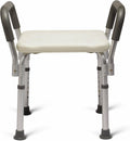 Bath Bench Shower Seat with Padded Armrests, Ideal for Bathtubs, Robust Support up to 350 lbs., Comfortable and Durable