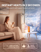 Space Heater, Portable Small Heater for Indoor Use, Quiet & Compact